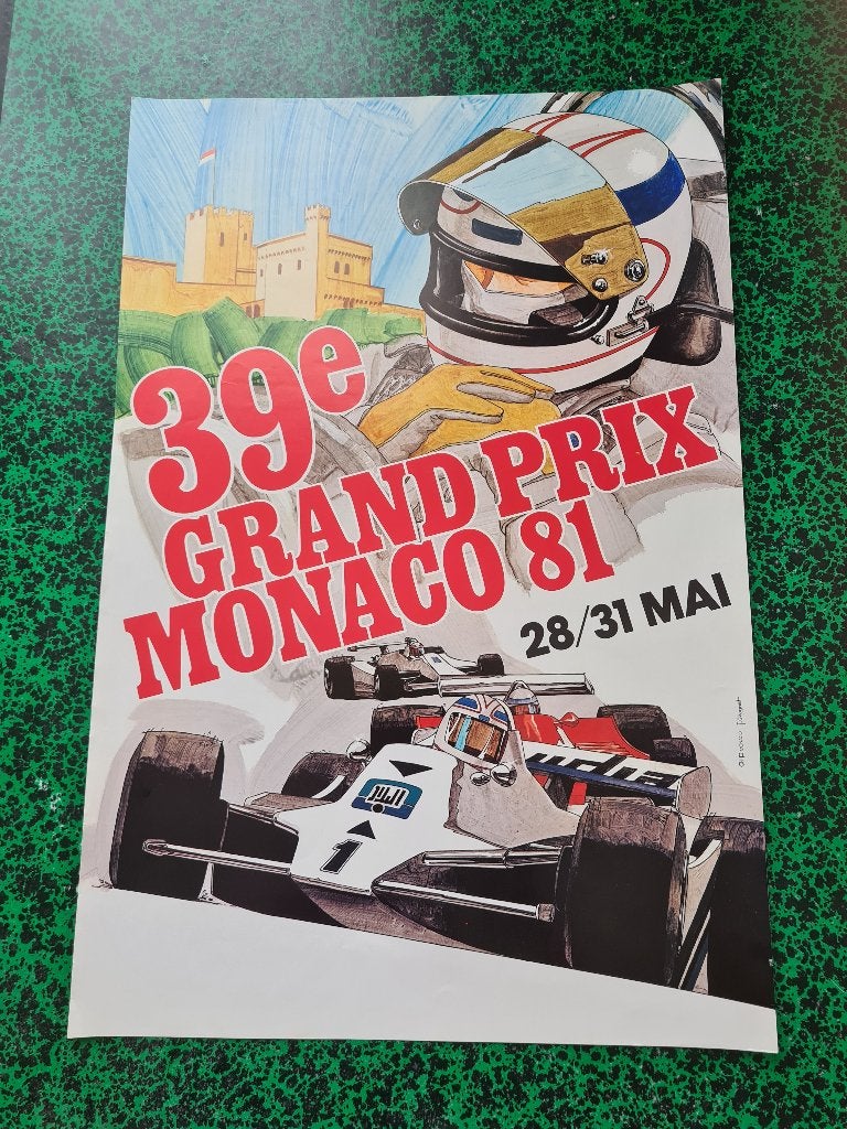 GRAND PRIX MONACO - POSTER 1981, Boeken, Auto's | Boeken, Ophalen of Verzenden, Zo goed als nieuw