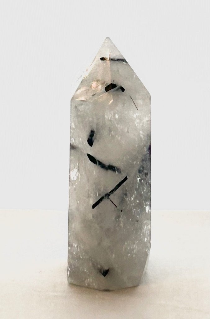 kristal natuursteen punt toermalijn, Verzamelen, Mineralen en Fossielen, Ophalen of Verzenden