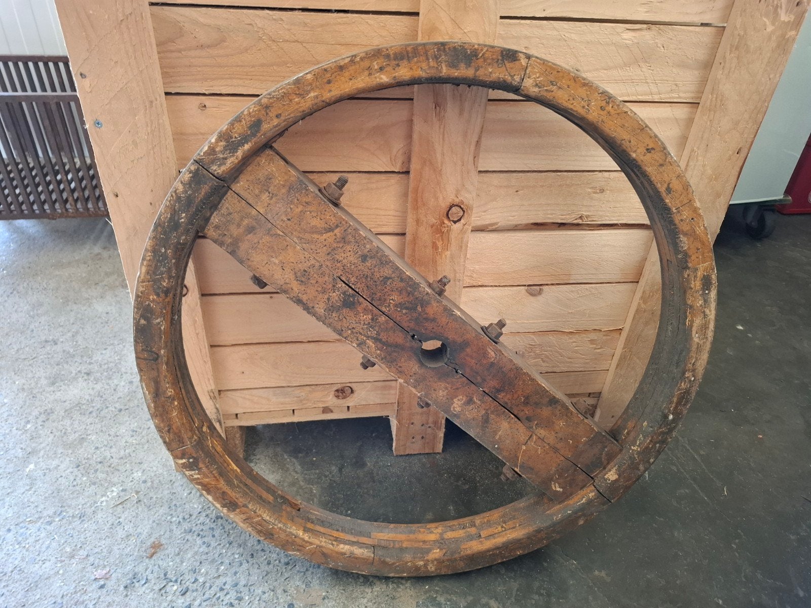 Houten vliegwiel, Fietsen en Brommers, Ophalen of Verzenden