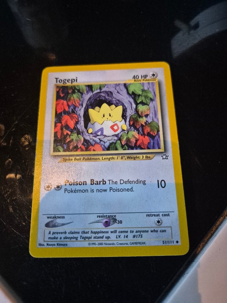 Togepi 1995-2000, 51/111, Ophalen of Verzenden, Zo goed als nieuw, Losse kaart