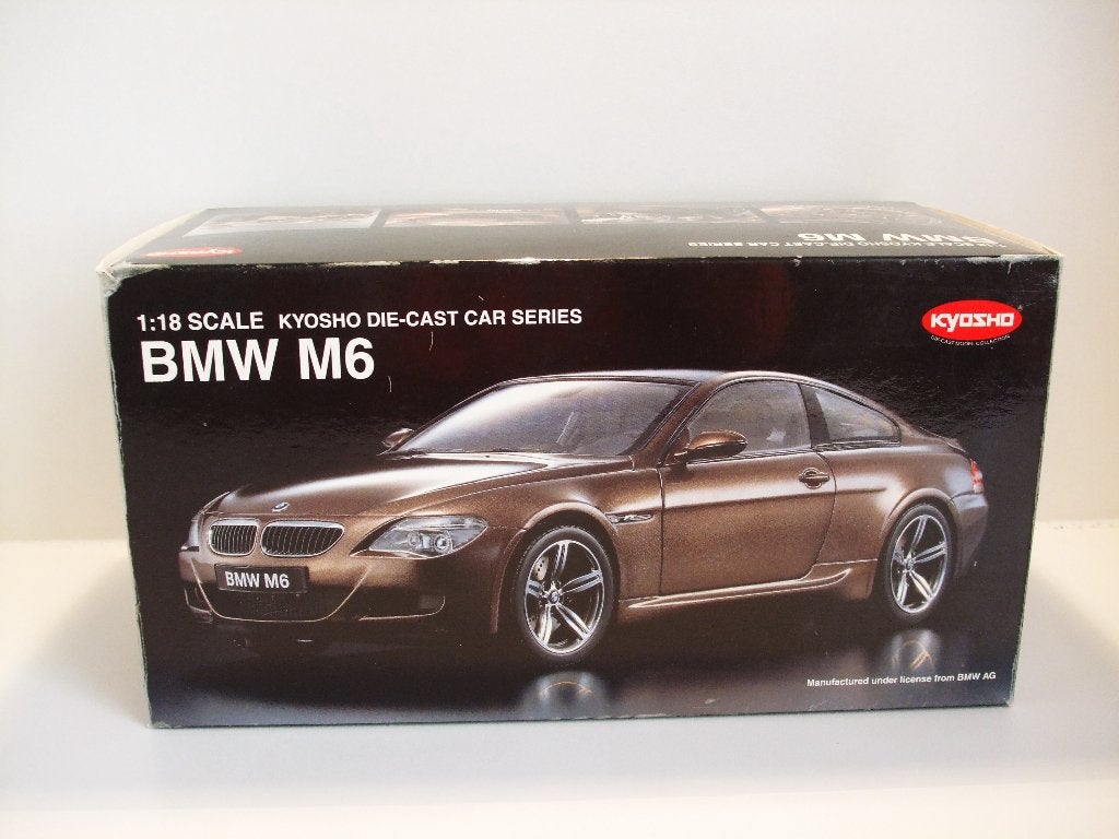 BMW M6 Coupé E63 2006 Bronze Kyosho 1/18 ZGAN, Hobby & Loisirs créatifs, Enlèvement ou Envoi, Comme neuf, Voiture, Kyosho