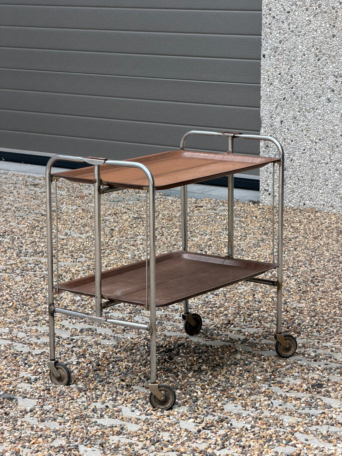 Vintage design Gerlinol Dinett serveerwagen, 1970, Ophalen, Zo goed als nieuw