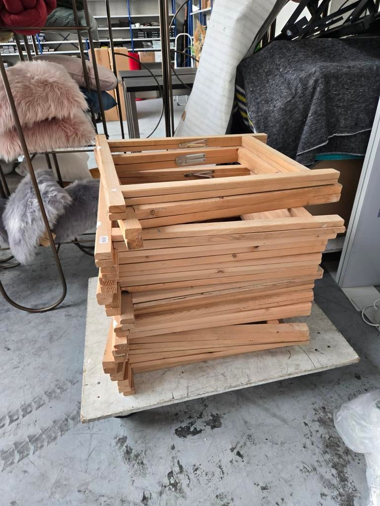 15 houten schragen, Bricolage & Construction, Bois & Planches, Enlèvement