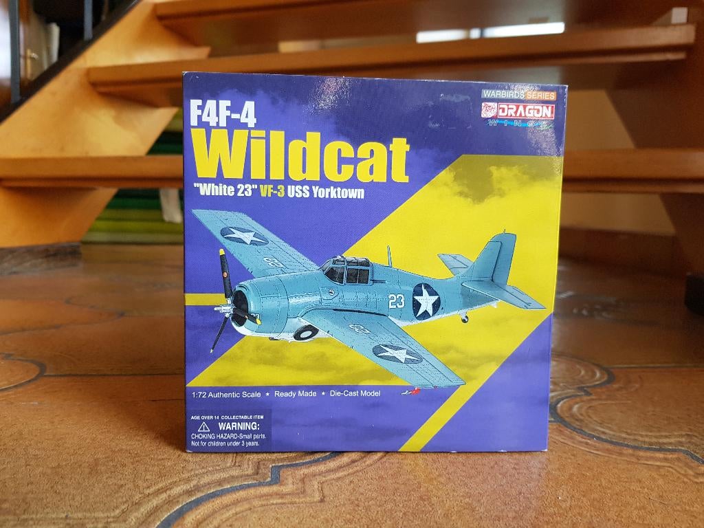 Dragon Wings Warbirds 50247 F4F-4 Wildcat VF-3 Yorktown 1/72, Ophalen of Verzenden, Luchtmacht, Miniatuur of Beeldje