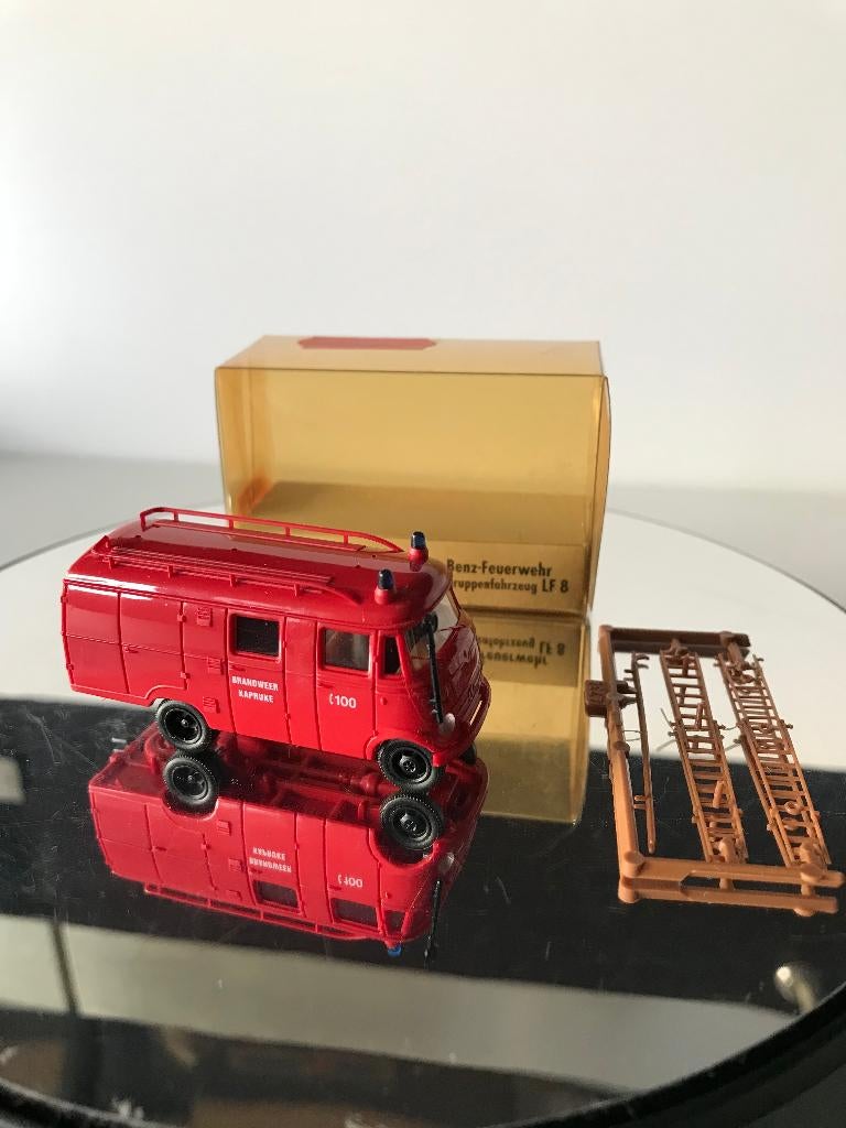BRANDWEER KAPRIJKE - MERCEDES-BENZ JUMBO - BREKINA - 1:87, Verzenden, Nieuw, Bus of Vrachtwagen, Brekina