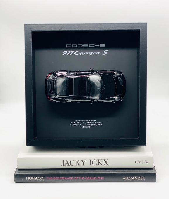 Porsche 911 Carrera S 3D Frame – 1/50 – Designstuk, Antiek en Kunst, Ophalen of Verzenden
