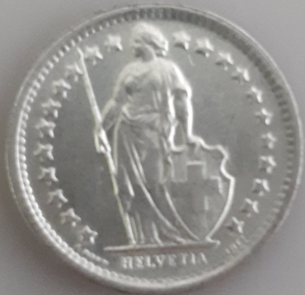 SUISSE : 1/2 FRANC 1967 KM 23 ARGENT UNC, Enlèvement ou Envoi, Autres pays, Monnaie en vrac, Argent