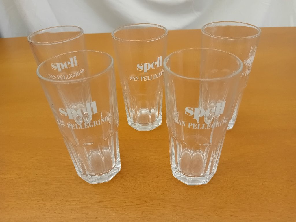 SAN PELLEGRINO SPELL GLAZEN, Collections, Verres & Petits Verres, Enlèvement, Neuf, Verre à soda