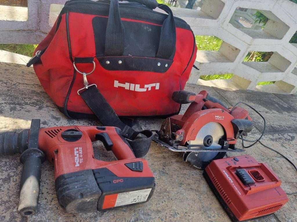 Hilti set scie circulaire foreuse t4 a22, Enlèvement
