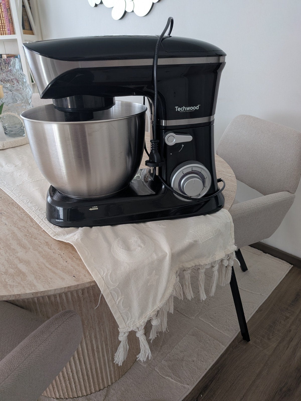 grote mixer, Enlèvement