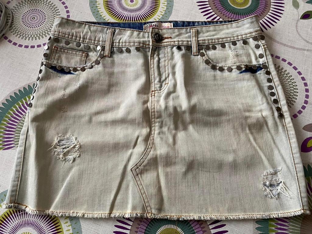 Miss You Vintage retro spijkerrok — Maat 42, Kleding | Dames, Ophalen of Verzenden, Zo goed als nieuw