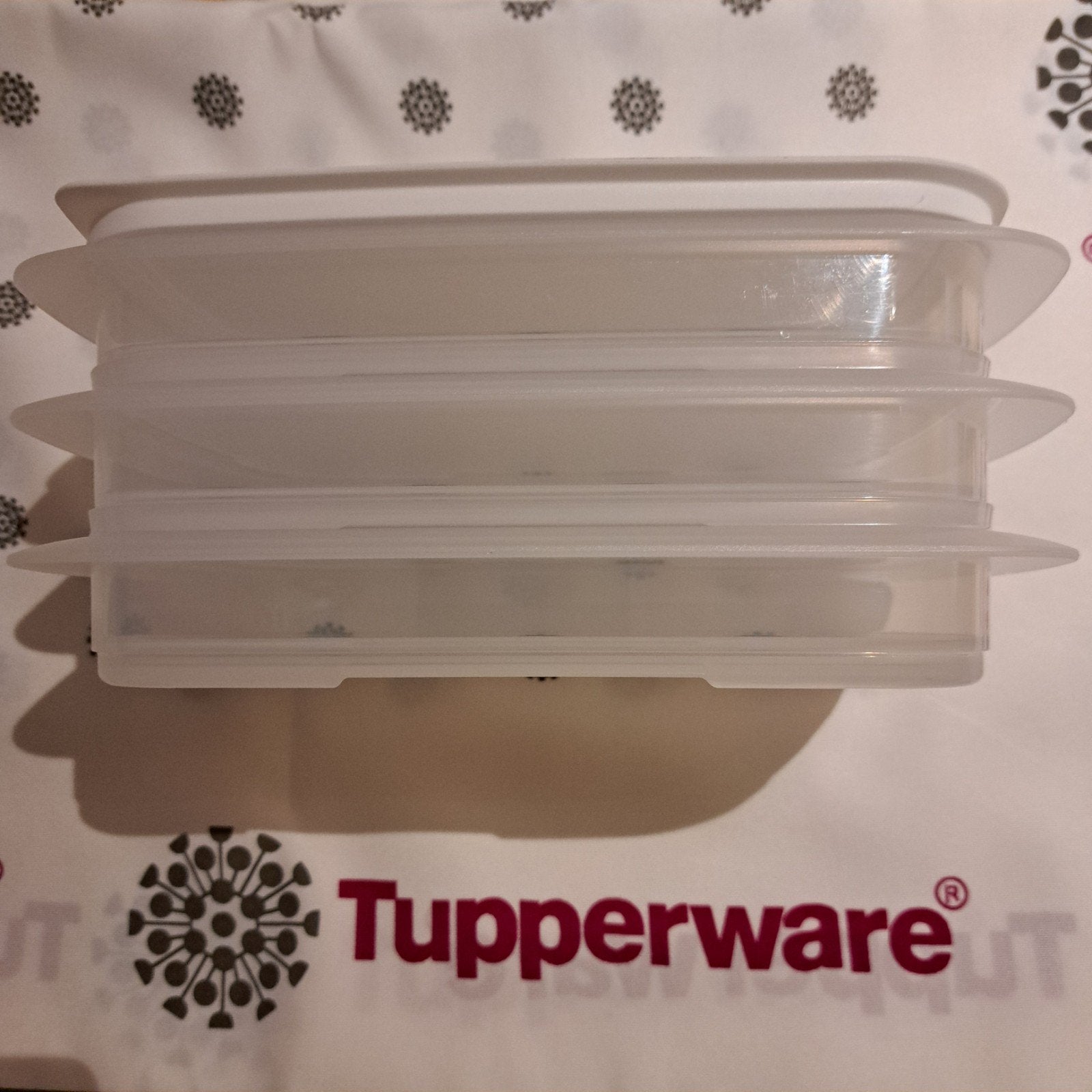 Tupperware set charcuterieschalen/stapelschalen/Nieuw, Huis en Inrichting, Ophalen of Verzenden, Nieuw, Wit, Met deksel