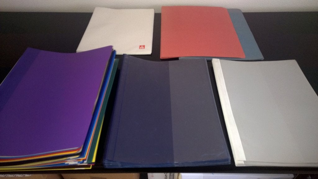 Mappen met of zonder glijder A4, Ophalen of Verzenden, Zo goed als nieuw