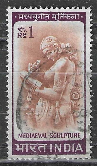 Inde 1965/1966 - Yvert 194 - Une femme écrit une lettre (ST), Envoi, Affranchi