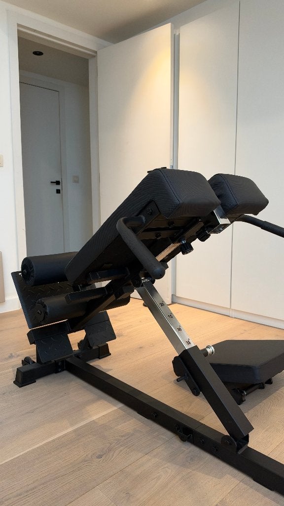 Tib Bar Guy Nordic Back Extension V2 – niet in EU te koop, Ophalen, Benen, Zo goed als nieuw, Fitnessbank