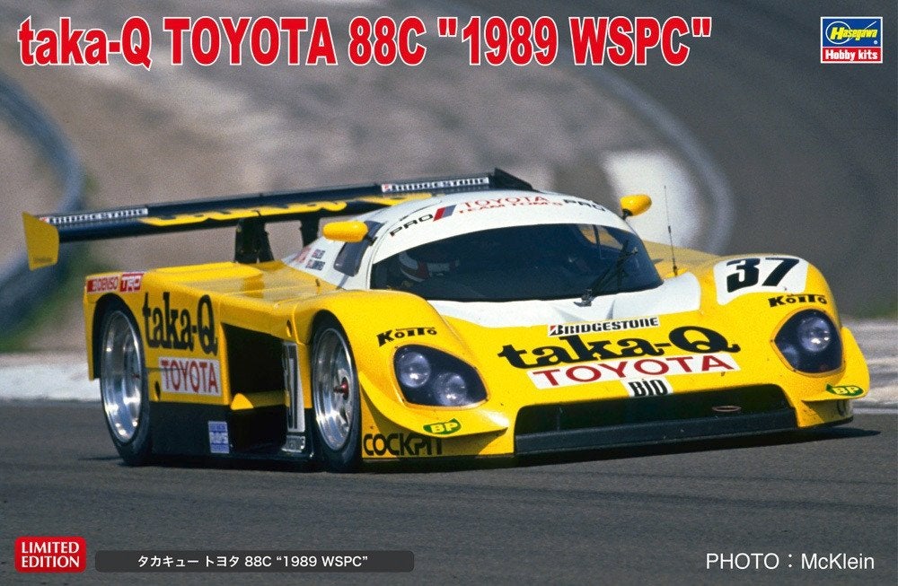HASEGAWA 20576 TAKA-Q TOYOTA 88C, 1989 WSPC échelle 1/24, Neuf, Autres marques, Enlèvement ou Envoi, Voiture