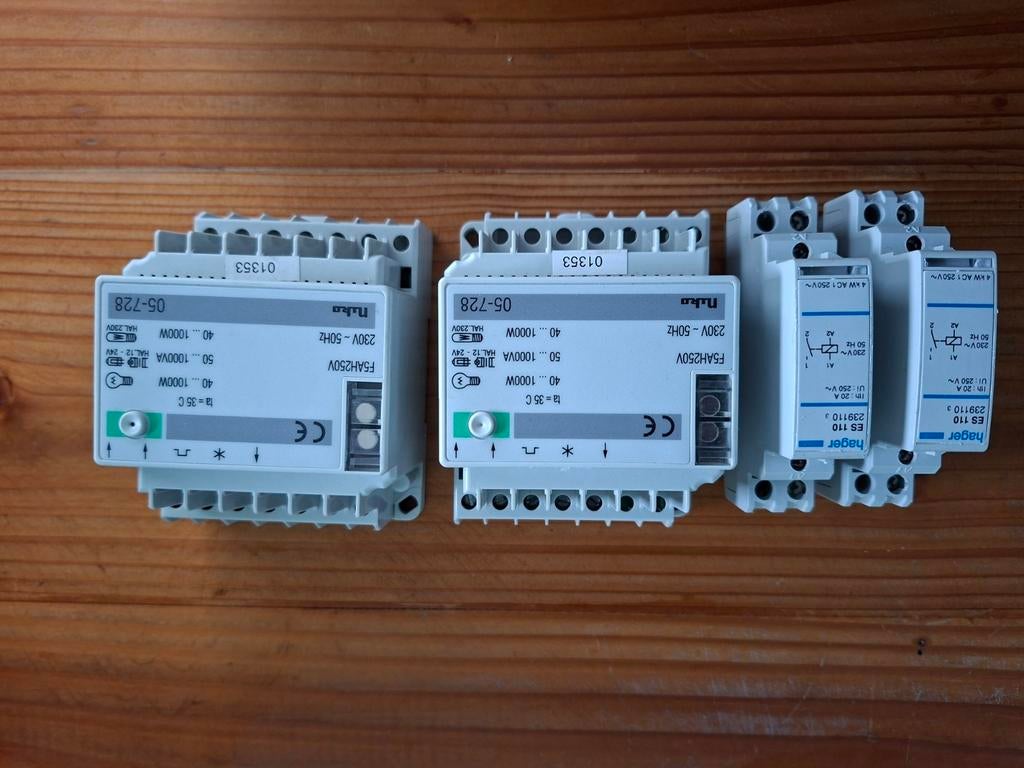 Modulaire dimmers & Hager relais, Enlèvement