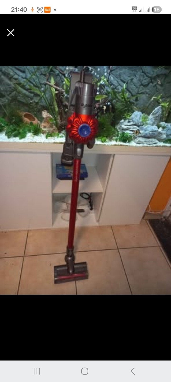 dyson v6 digital.slim flex complet, Enlèvement ou Envoi, Réservoir, Station de charge, Aspirateur balai