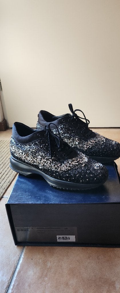 Gloednieuwe zwarte Hogan atelier dames sneakers maat 39, Neuf, Enlèvement ou Envoi, Sneakers et Baskets, Hogan