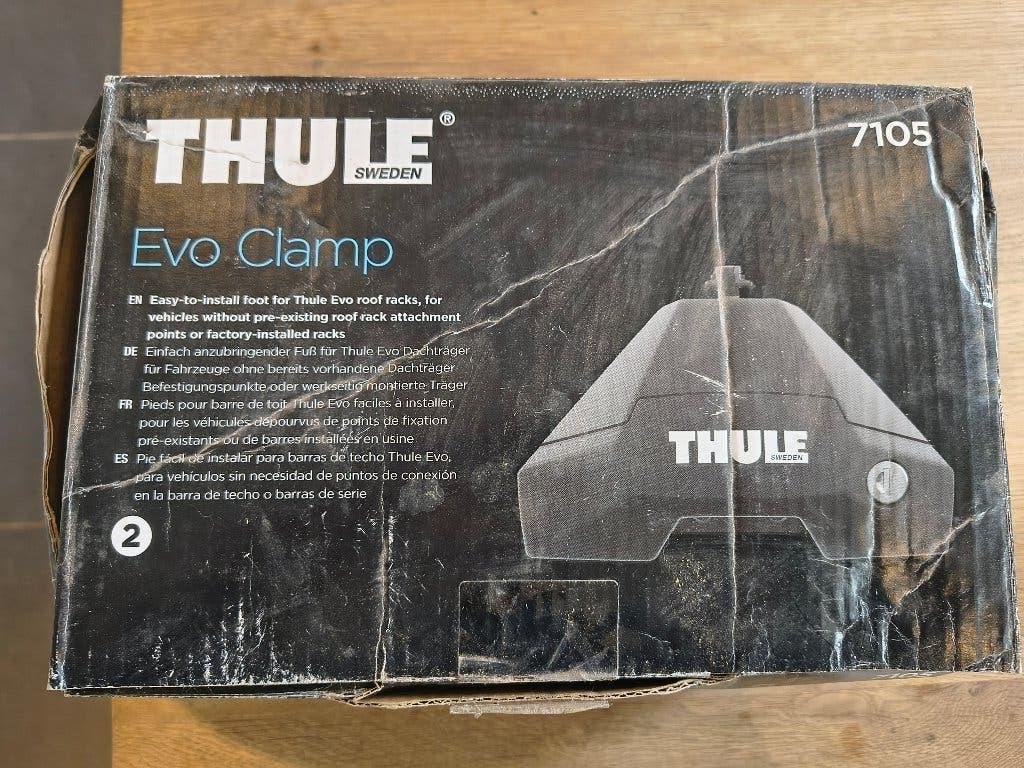 Thule fixation barres de toit Evo Clamp 7105+5044, Enlèvement ou Envoi, Comme neuf