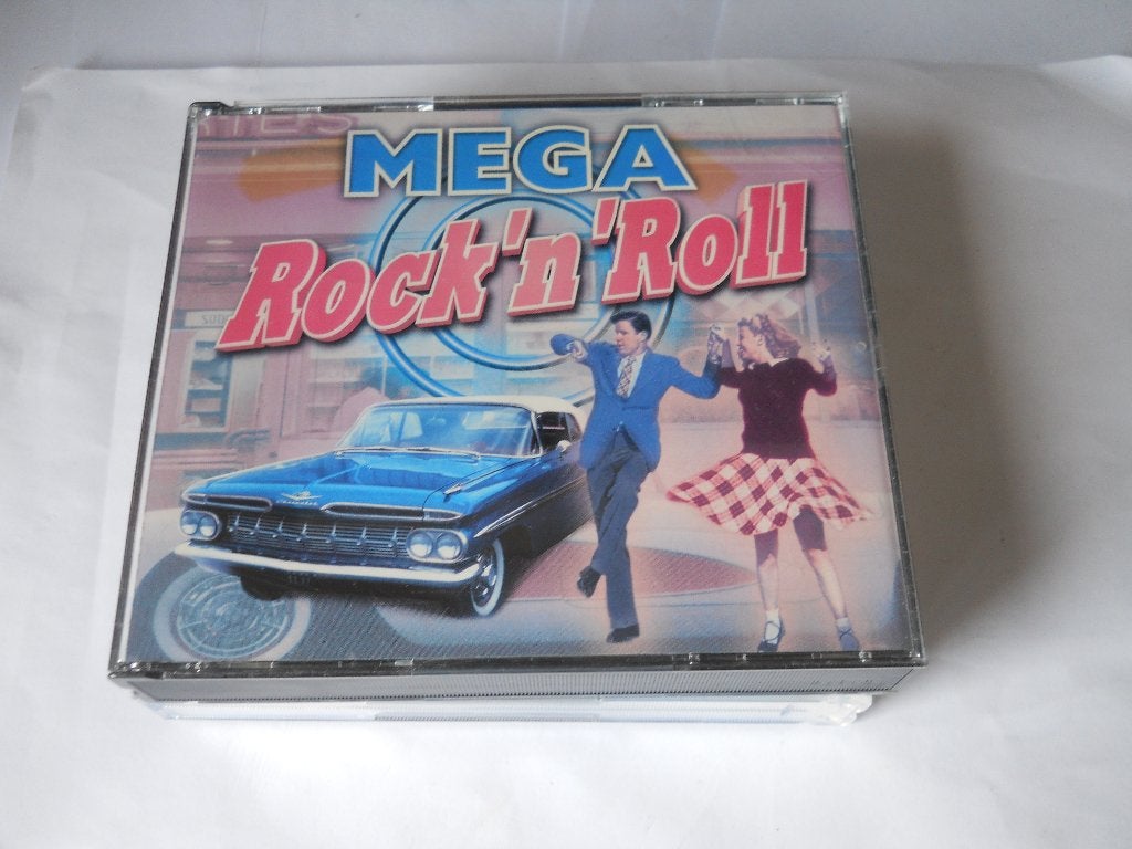 BOÎTE DE 4 CD - MEGA ROCK N ROLL, Enlèvement ou Envoi, Premier pressage, Comme neuf, Coffret