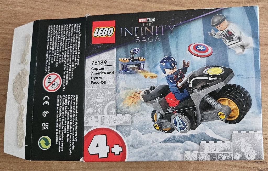 Lego 76189 Captain America And The Hydra Face-Off, Inclusief instructies, Marvel, Lego, Ophalen of Verzenden
