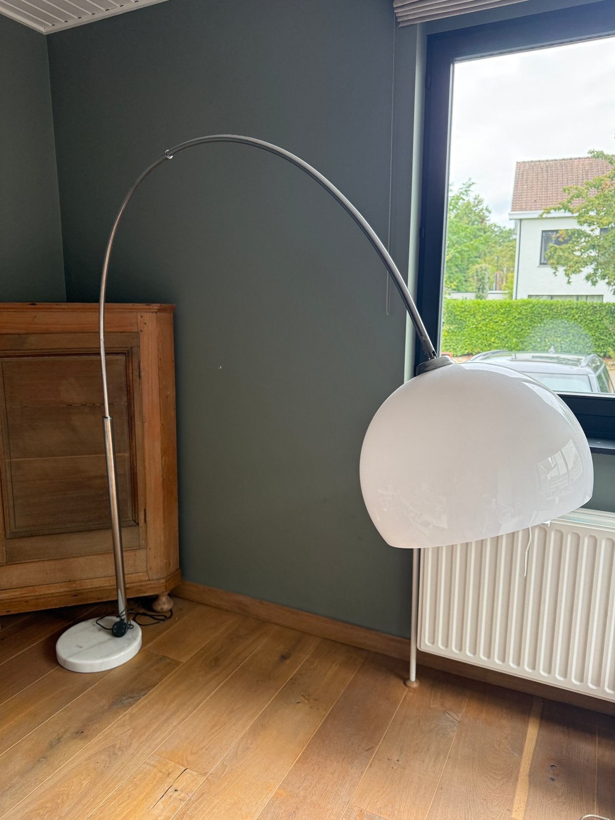 Lamp met marmeren voet, Enlèvement, Utilisé, Métal