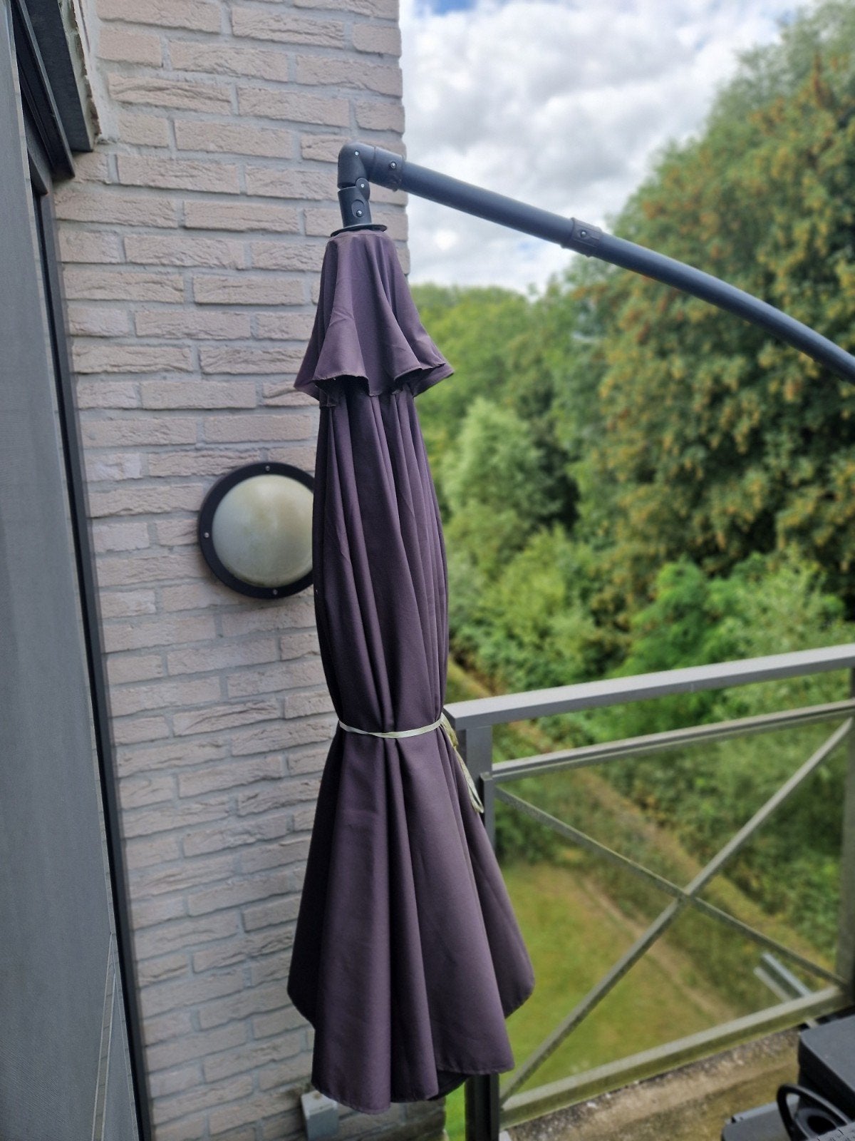 Parasol 3m avec 4 poids, Jardin & Terrasse