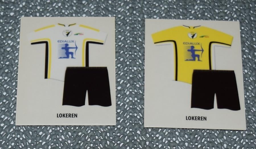 Panini / Football 2010 / Lokeren / 2 truitjes, Verzamelen, Sportartikelen en Voetbal, Ophalen of Verzenden, Nieuw, Poster, Plaatje of Sticker