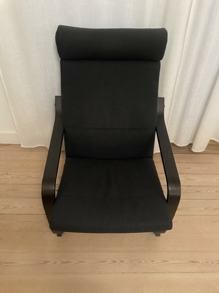 Chaise à bascule POÄNG, anthracite, comme neuf., Enlèvement, Comme neuf, Bois, Anthracite
