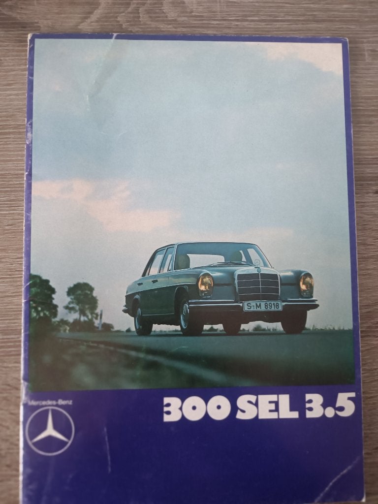 Catalogue Mercedes 300 SEL en 3.5 l -- 08.1969, Envoi, Utilisé, Catalogue