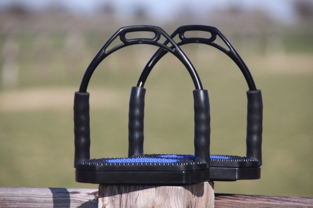 Sprenger Bow Balance Zwart Antraciet Veiligheidsbeugels SALE, Neuf, Étriers, Forme anatomique, Dressage