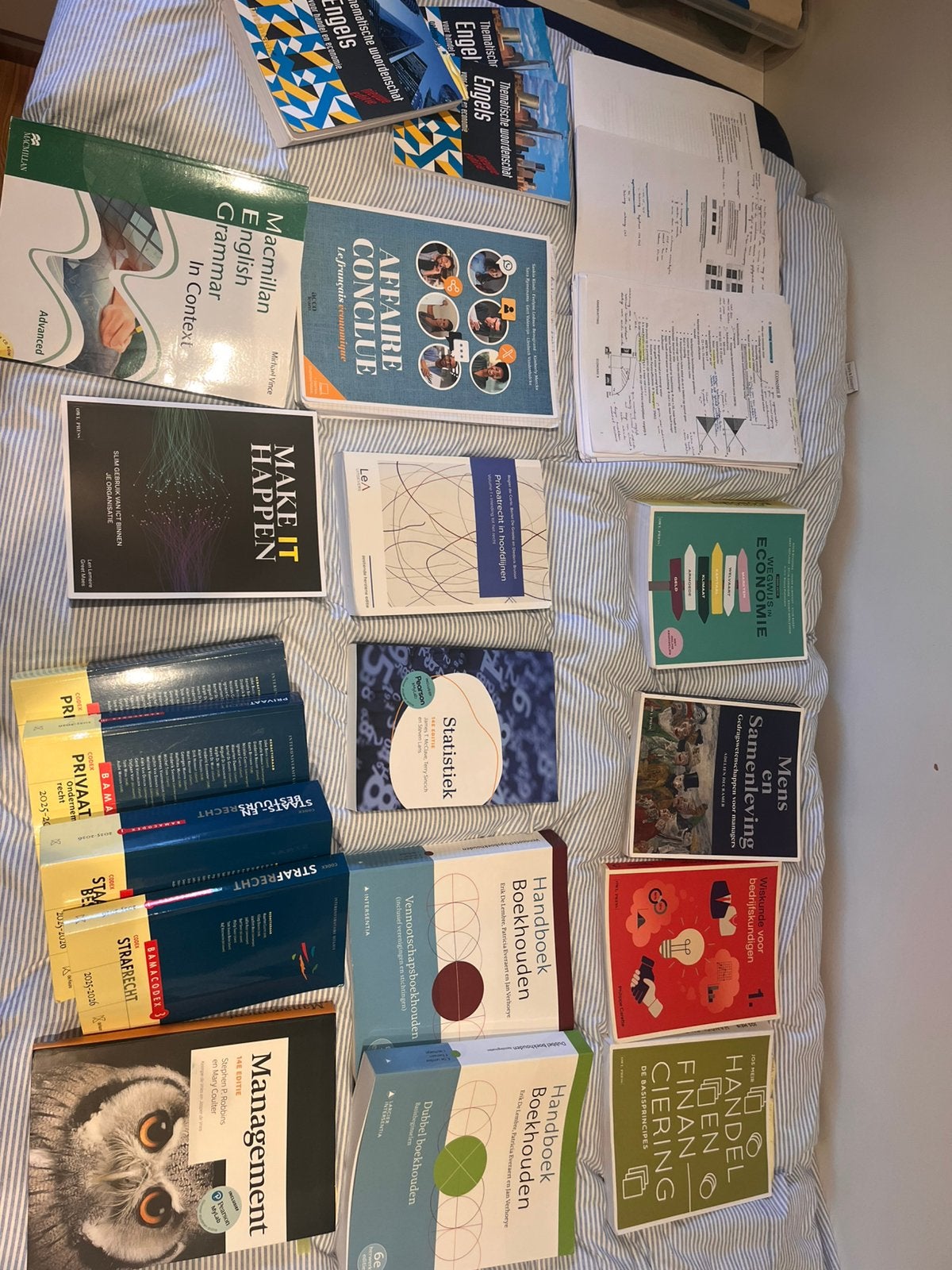 Boeken Handelswetenschappen 1e jaar + samenvattingen, Boeken, Ophalen, Zo goed als nieuw