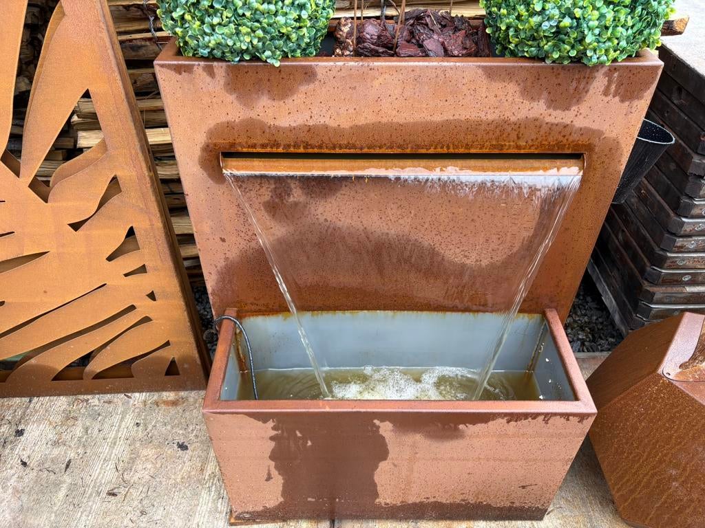 Fontaine à eau en acier corten jardin terrasse, Enlèvement ou Envoi, Neuf, Fontaine