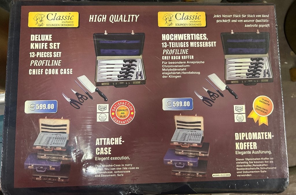 Malette à couteaux neuve, Huis en Inrichting, Keuken | Bestek, Ophalen, Nieuw, Bestekset, Messenset