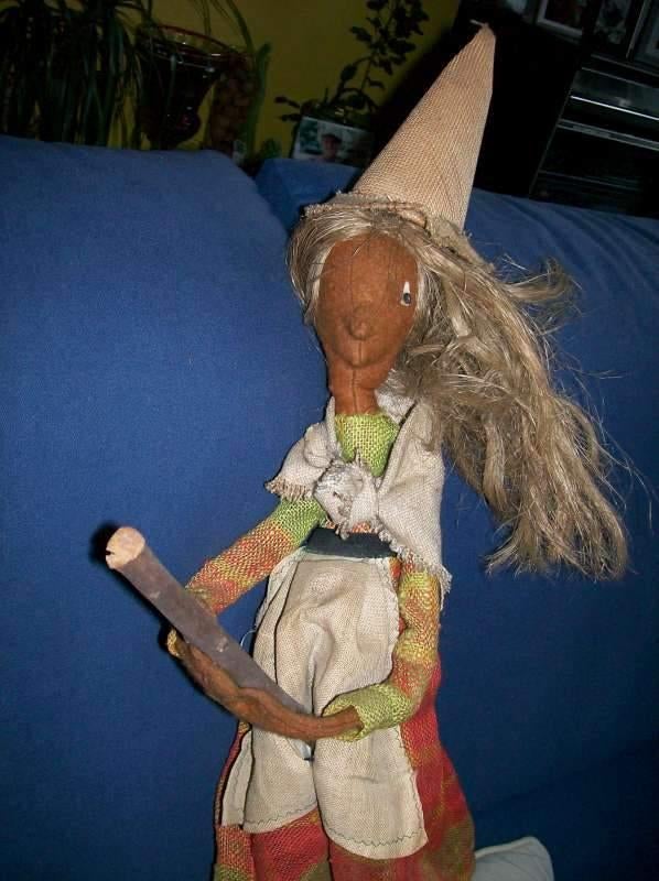 sorcière sur un balai, Enlèvement ou Envoi