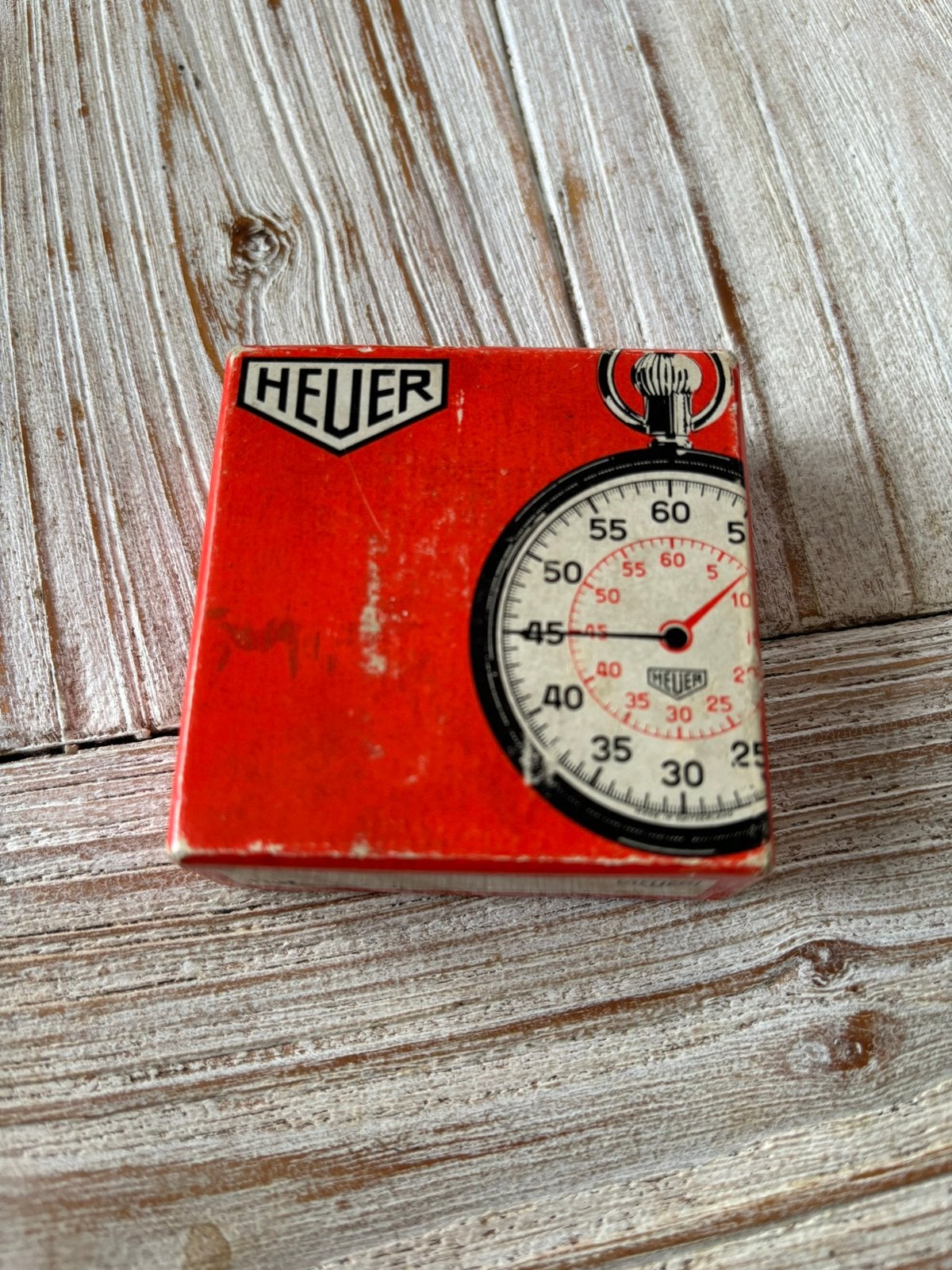 Heuer stopwatch box., Handtassen en Accessoires, Overige Accessoires, Ophalen of Verzenden, Zo goed als nieuw