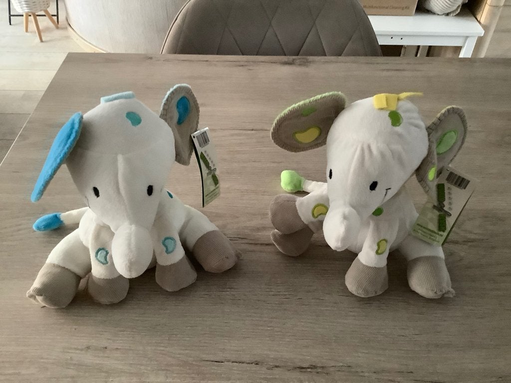 Baby Nat pluche olifant speelset, Kinderen en Baby's, Overige merken, Overige karakters, Nieuw, Ophalen of Verzenden