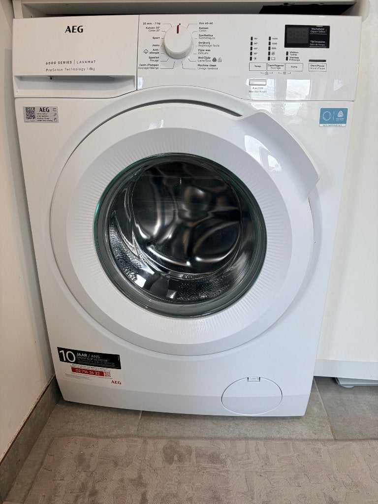 Machine à laver AEG Série 6000 ProSense – 8 kg, Enlèvement, Comme neuf, 1200 à 1600 tours
