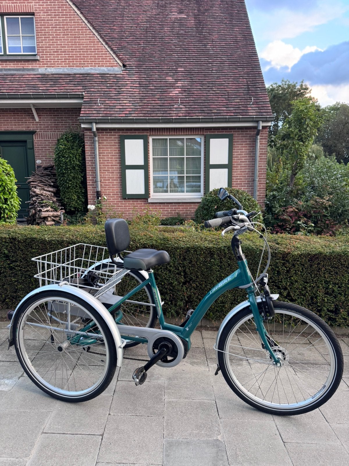 Electrische driewiel fiets driewieler tri-bike bicycle, Fietsen en Brommers, Fietsen | Driewielfietsen, Ophalen of Verzenden, Zo goed als nieuw