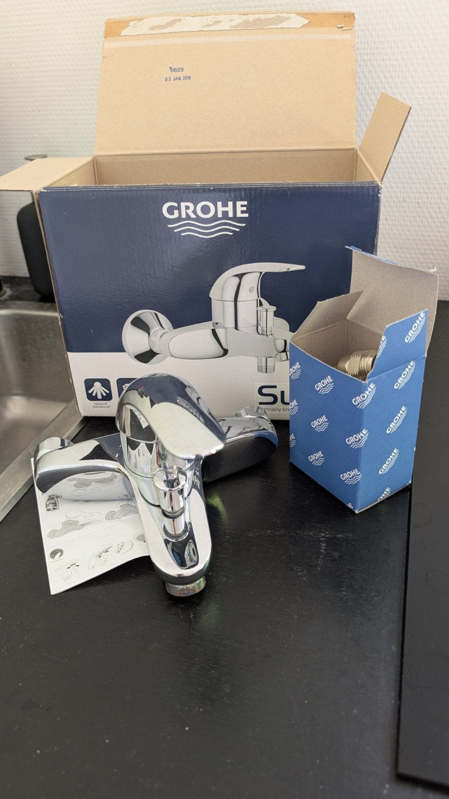 ​Mitigeur Bain/Douche GROHE Swift, Enlèvement, Chrome, Robinet