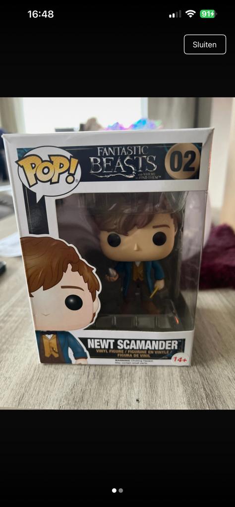Funko pop newt scalamber, Ophalen of Verzenden, Zo goed als nieuw