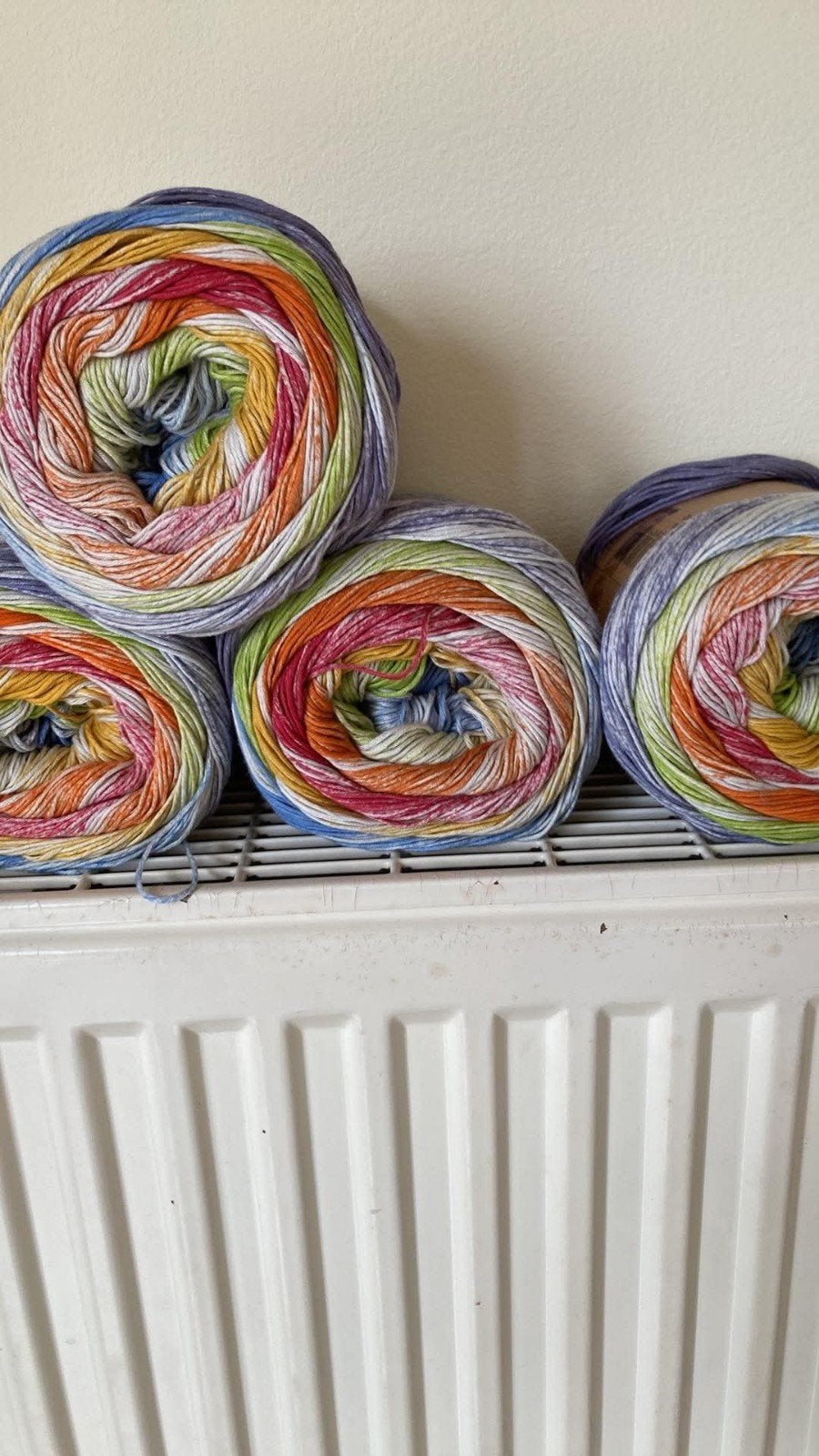 4 bollen Katia fair Cotton kleur 102, Hobby en Vrije tijd, Breien en Haken, Verzenden