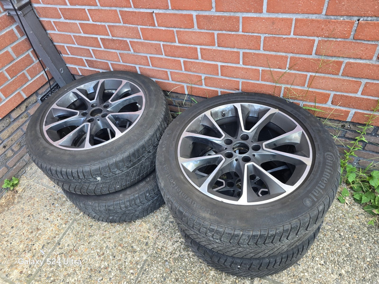 prachtige bmw X5 velgen met vand origineel , 255-55-19, Auto-onderdelen, Ophalen, Winterbanden, Velg(en)