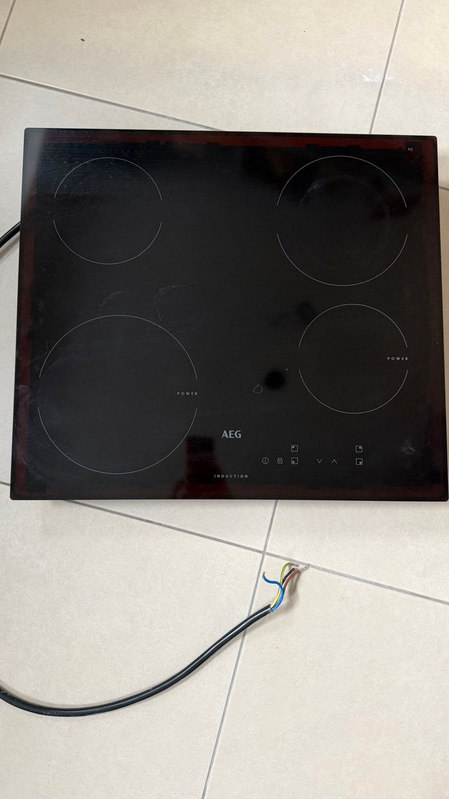 Aeg inductie 60cm, Elektronische apparatuur, Ophalen, Zo goed als nieuw, Inductie