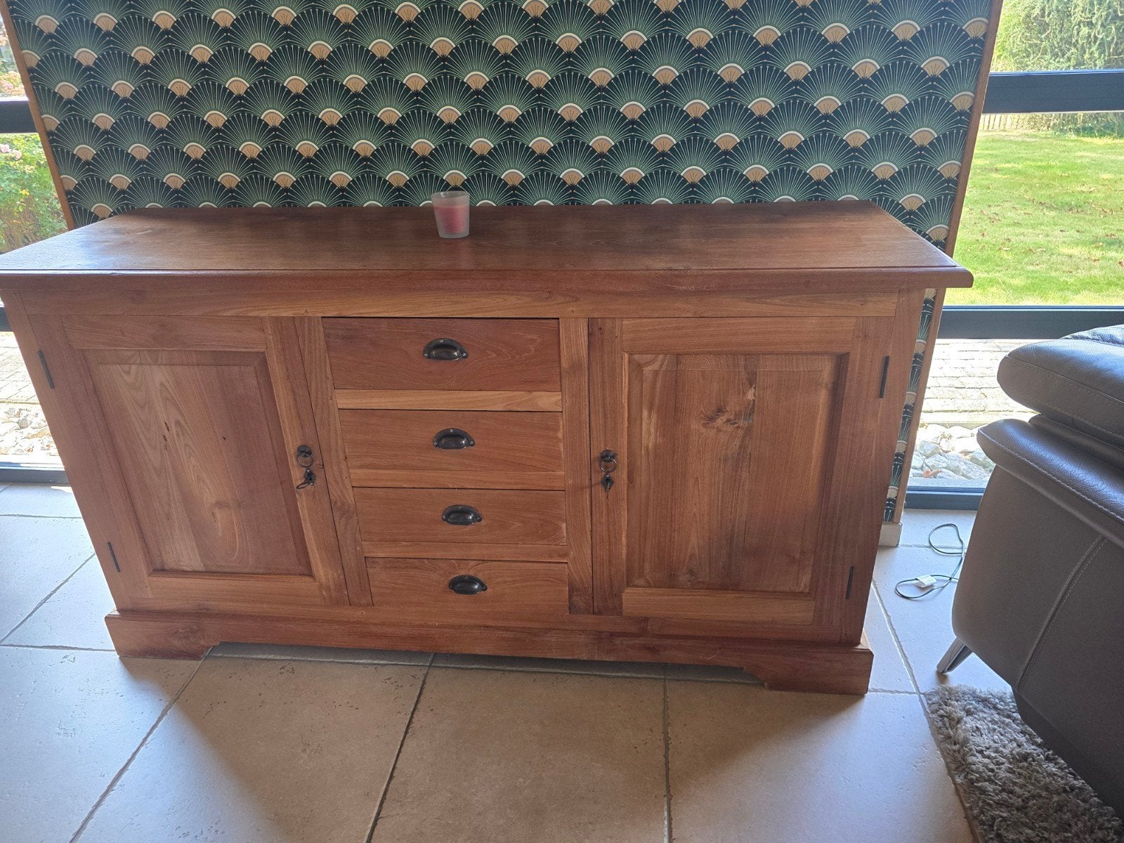 buffet teck, Maison & Meubles, Enlèvement, Teck