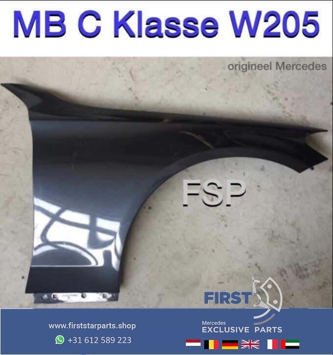 W205 zijscherm Mercedes C Klasse 2014-2018 rechts voor w 205, Gebruikt, -, Ophalen of Verzenden, Spatbord