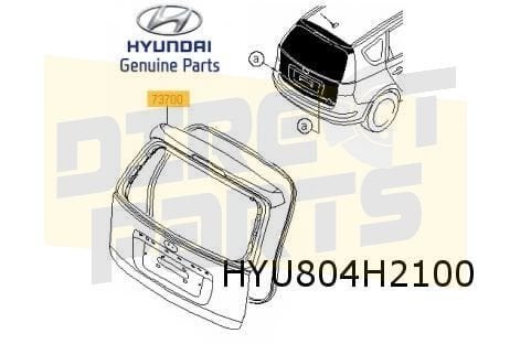 Hyundai i30 achterklep (CW) (7/07-4/12) Origineel! 737002L23, -, Nieuw, Ophalen of Verzenden, Achter