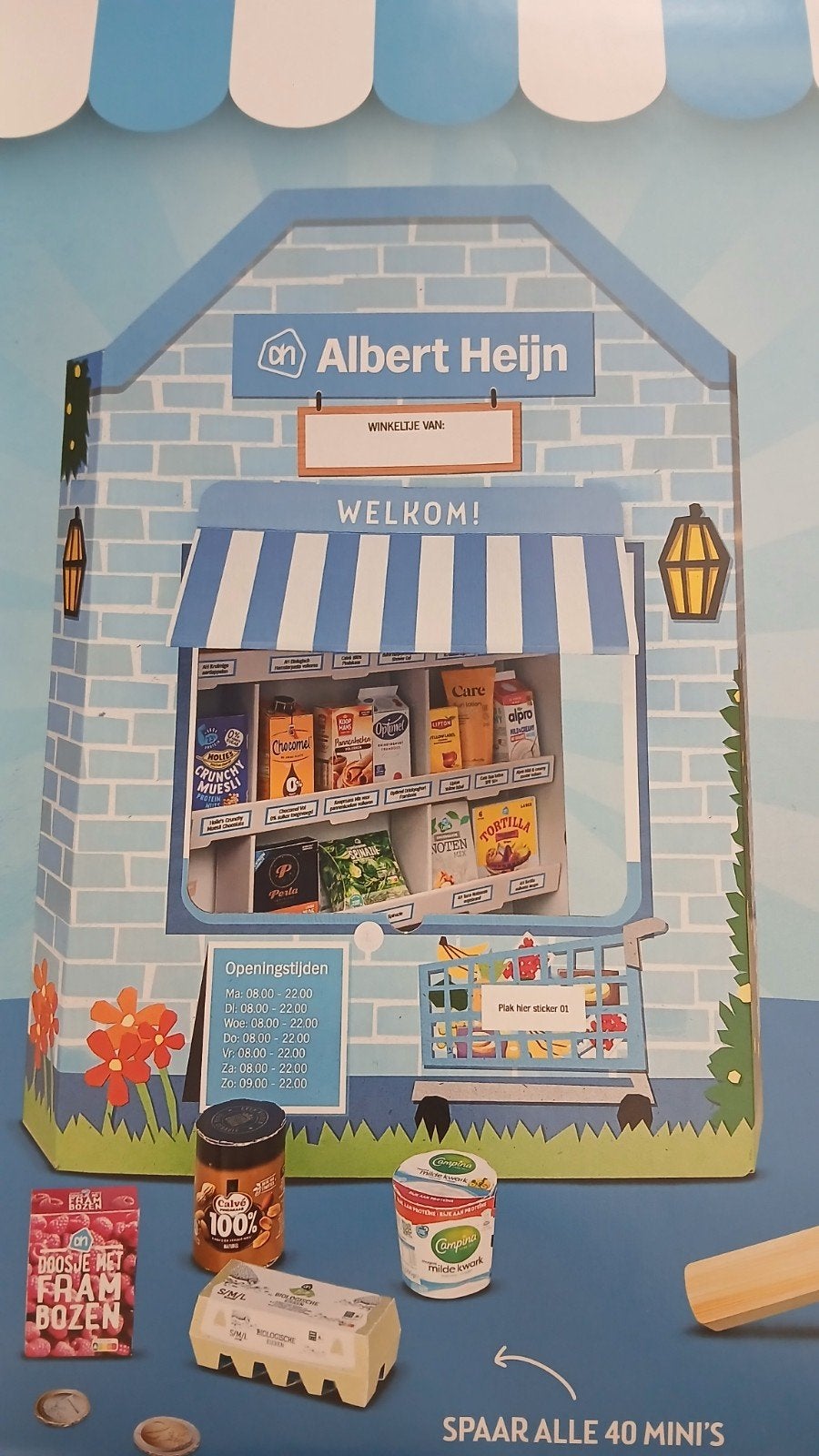 Albert Heijn winkeltje van karton zonder doosjes, Verzamelen, Supermarktacties, Albert Heijn, Ophalen