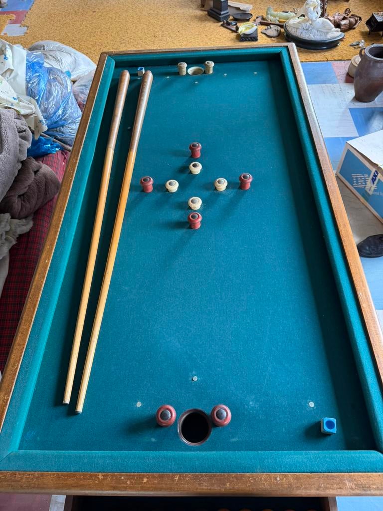 Billard Nicolas ancien H. Basile Bruxelles complet, H. Basile, Enlèvement, Utilisé, Autres types